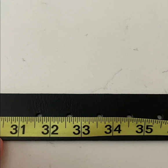 Men’s 1901 Leather Belt Black Size 34 - Picture 6 of 6